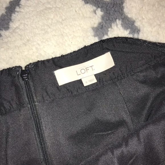 LOFT Sequin Wool Skirt - Picture 5 of 6